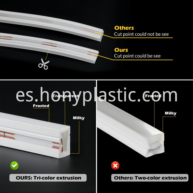 Neon Light Silicone Led Strip Diffuser